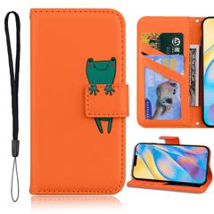 iPhone iPhone For 男女兼用 動物柄 15専用 かわいい カエル スタンド機能 ベルトマグネット カード収納 ストラップ付き 6.1 PUレザー case iPhone15 iPhone15 iPhone15 あいふぉん手帳型ケース inch