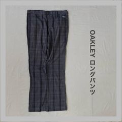 OAKLEY 　オークリー　ゴルフウェア　GOLF　ゴルフ　ゴルフパンツ　パンツ 　チェック柄　グレー　メンズ　34W