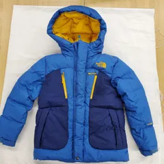 THE NORTH FACE ノースフェイス ダウンジャケット キッズ120サイズ ブルー/ネイビー/イエロー ハイベント fg0112-11