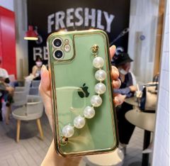 ☆8/14～16日は発送不可☆iPhone11 ソフトカバー ケース パール 韓国人気　可愛い　他対応機種あり