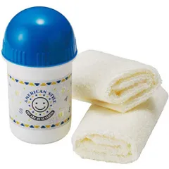 新品 セット おしぼりケース アメリカンスタイル 抗菌 2枚 ストラップ用の穴付き おしぼり 弁当 コットン P-3616 トルネ