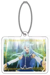 【中古】キーホルダー アクア 「この素晴らしい世界に祝福を!3 トレーディング箔押し風アクリルキーホルダー」