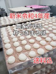 農家が新米で作る杵つき「まる餅」20個入り、約750g