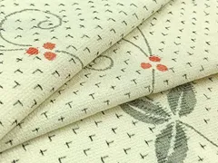 平和屋着物▽本塩沢　単衣　雪輪重ね文　正絹　逸品　DAAW9169sf 銀座【A-4080】単衣 本塩沢 黒色 縞に雪輪重ね文:身丈157/裄67.5/広め