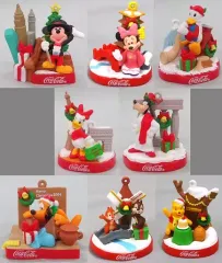 【中古】トレーディングフィギュア 全8種セット 「コカ・コーラ ディズニーキャラクター クリスマスオーナメント」