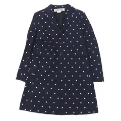 ◆美品◆ コムデギャルソン COMME des GARCONS ドット柄 ロングジャケット ネイビー sizeS AD2014 [Y02191]のサムネイル