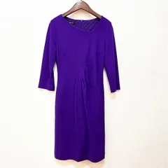 #anc エスカーダ ESCADA ワンピース 36 紫 七分袖 タイト バックジップ レディース [825685]のサムネイル