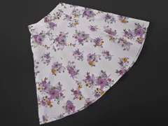 Apuweiser-riche アプワイザーリッシェ 花柄 フレア スカート size2/ラベンダー ■◇ レディース