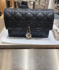 DIOR  国内発送   LADY DIOR チェーンポーチ 黒 Black　チェーンウォレット