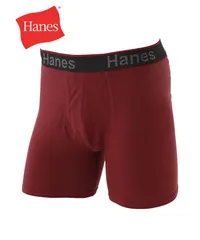 新品 未使用 Hanes ヘインズ 下着 Comfort Flex Fit Total Support Pouch メンズ ロングボクサーパンツ 517606【メール便】 【A】レッドブリック