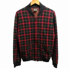 アニエスベーオム Agnes b. homme 90s チェック ジャンパー ブルゾン フランス製 赤×黒×黄色 レッド×ブラック×イエロー 0 約Lサイズ 0616 IBO52のサムネイル
