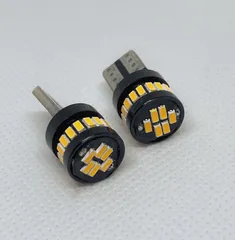 高輝度 T10 LEDバルブ 特注の高輝度チップ24連搭載 キャンセラー内蔵  ポジション球 車幅灯 スモールランプ ナンバー灯 ライセンスランプ 2個SET トヨタ 日産 三菱 ダイハツ ホンダ スズキ Bタイプのサムネイル