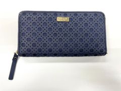 kate spade NEW YORK ジッピーウォレット ラウンドジップウォレット 長財布 ネイビー
