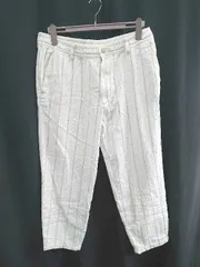 ◇ ◎　⊂ ZARA ザラ ストライプ パンツ サイズ44 クリーム系 メンズ E  【1410230026821】