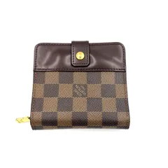 ルイヴィトン コンパクトジップ ダミエ レディース N61668 二つ折り財布 ミニ財布 LOUISVUITTON