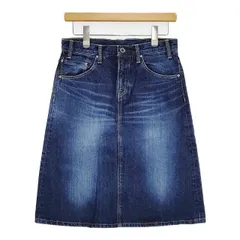 DMG デニム 5P Aライン 定価12100円 17-343B スカート ブルー レディース ディーエムジー/ドミンゴ【中古】5-0927M∞