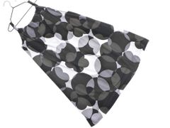 MARY QUANT マリークワント 総柄 キャミソール ワンピース sizeM/黒ｘ茶ｘグレー ■◆ レディース