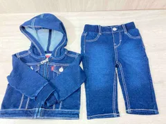 通年 Levi's リーバイス セットアップ ジップパーカー ズボン 上下セット 60-70 ネイビー