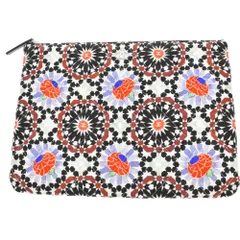 CHANEL (シャネル) 2014 クリスマス限定 フラワー キルティング マトラッセ クラッチバッグ ブラック/マルチカラー A82074のサムネイル
