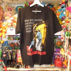THE TEXAS CHAINSAW MASSACRE★テキサス・チェーンソー★悪魔のいけにえ★レザーフェイス★Tシャツ★ホラー★HORROR★映画★Men’ｓ★Ｌサイズ★ブラック★新品★フィギュア★人形★ぬいぐるみ★