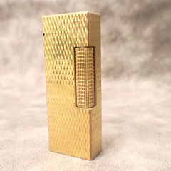✨【dunhill ダンヒル ガスライター 】ダイヤカット ゴールド ✨正規品 着火確認済