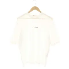 【中古】マルニ MARNI HUMU0223UD 24SSプリントTシャツ 46 白 /MI ■OS ■SH メンズ マルニ MARNI HUMU0223UD 24SSプリントTシャツ 46 白 /MI □OS □SH