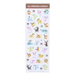 【メール便】ポケットモンスター シールシート マイコレクションステッカー イーブイとその進化系 ポケモン カミオジャパン 手帳デコ キャラクター グッズ 