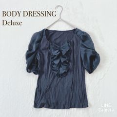 BODY DRESSING ボディドレッシングデラックス【M】半袖ブラウス　リボン　ひらひら　ボリューム袖