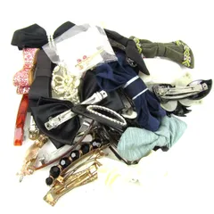 バレッタ・ヘアクリップ 32点セット リボンモチーフなど 髪留め ヘアアクセサリー まとめて 大量 まとめ売り レディース 【中古】