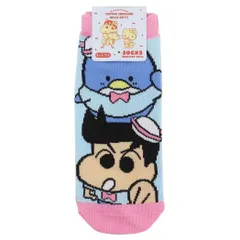【メール便】クレヨンしんちゃんxサンリオ 女性用靴下 キャラックス レディースソックス 風間くん タキシードサム スモールプラネット 大人向け キャラクター グッズ 