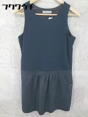 ◇ BEAMS HEART ビームスハート 切替 ノースリーブ ミニ ワンピース ネイビー レディース 【中古】 【1002802470424】