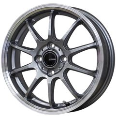 14インチアルミホイール 軽自動車 4本セット【個人宅配送不可】INFINITY/インフィニティF10 GM/RP ガンメタリムポリッシュ 14-4.5 安心JAWA認証 送料無料