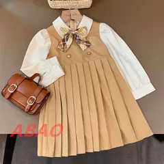 入学式 スーツ 女の子 ベビー服 ワンピース スーツ 卒業式スーツ フォーマルスーツ 子供スーツ キッズスーツ JK制服 長袖 春秋 重ね着風 小学生 フェイクレイヤード 90cm 100cm 110cm 120cm 130cm 140cmxiaokb55