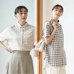 【定価¥4,389】earth music&ecology チュニック 着回し 体型カバー チェック柄