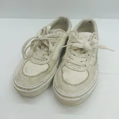 ◇ VANS ヴァンズ V3858LE スニーカー サイズ22.5 ベージュ ホワイト レディース E  【1407020041355】