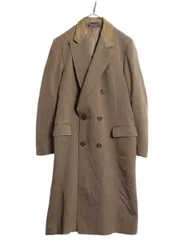 超希少 米国製 ブルックスブラザーズ チェスターコート ダブル ブラック 黒 希少】ブルックスブラザーズ USA製 カシミヤ100% チェスター