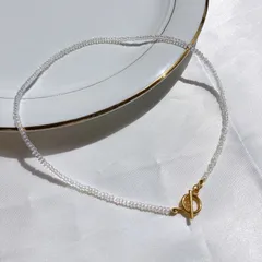 【サージカルステンレス】オーロラビーズのネックレス