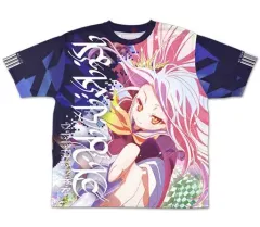 【中古】衣類 白 冷感フルグラフィックTシャツ ネイビー Mサイズ 「ノーゲーム・ノーライフ」