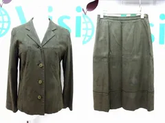 美品 アクアスキュータム スーツ スカート セットアップ ブラウン Aquascutum アクアスキュータム レディース セットアップ サイズ