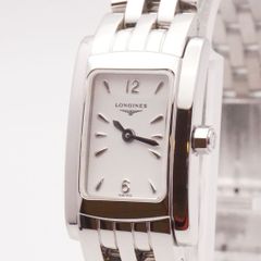 稼動品 新品電池 LONGINES ロンジン ドルチェヴィータ L5.158.4 クオーツ ホワイト文字盤 アナログ レディース腕時計