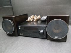 中古品 JBC ウッドコーン iPodドック付 コンパクトコンポーネントシステム CA-EXN5 2012年製