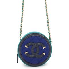 シャネル チェーンショルダーバッグ ココマーク CCフィリグリー ラウンド コットン AP0365 CHANEL バッグ
