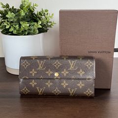 [定番人気]LOUIS VUITTON ルイヴィトン ポルトフォイユ・サラ M61734 モノグラム 長財布 折り財布 ホック式 ウォレット レディース メンズ