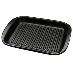 電子レンジ/オーブン/直火/魚焼きグリル/トースター対応 プレート グリル 陶製トレー 耐熱 日本製 耐熱からっとさん 暮らしの彩り