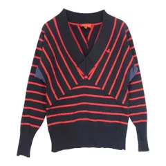 Vivienne Westwood ヴィヴィアンウエストウッド RED LABEL レッドレーベル 切替 ボーダー ニット セーター レッド系 2【中古】のサムネイル