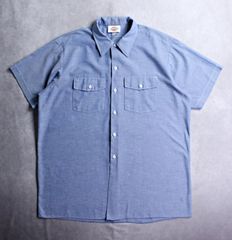 【DICKIES】ディッキーズ 90年代 アメリカ製 シャンブレーワークシャツ ビンテージ XLサイズ