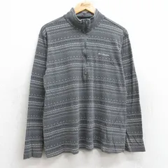 L/古着 コロンビア 長袖 ハーフジップ Tシャツ メンズ ワンポイントロゴ 濃グレー他 25aug22 中古