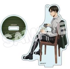 [중고] 아크릴 스탠드 아크릴 패널 리바이 (건배) 신작 아크릴 피규어 S [진격의 거인]