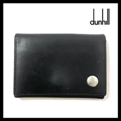 未使用級 ダンヒル　ケース 小銭入れ レザー　シボ革　ブラック　ロゴ 未使用級 ダンヒル コインケース 小銭入れ レザー シボ革