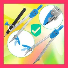 Tulokaスクールコンパス 算数こんぱす12点セット15cm直定規 2pcs三